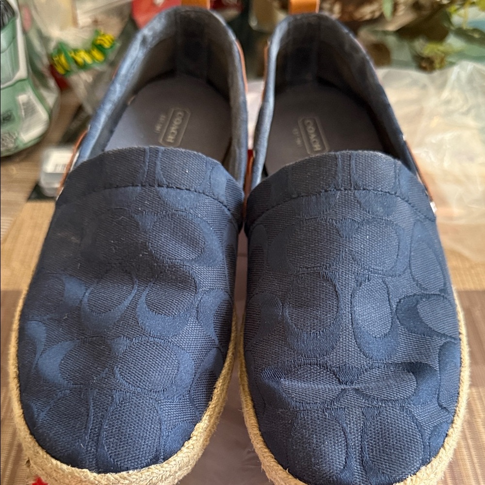Coach Women's Navy Espadrilles